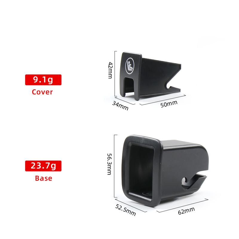 Car Child Seat Isofix Anchor Cover Cap Single Mount Base 57D887187A For Skoda Karoq VW T-ROC AC7 T-Cross Taos Taigo Virtus