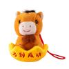 Cute Stuffed Animal Keyring Creative Plush Horse Doll Pendant Zodiac Pony Figurine  Car Decoration