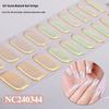 Chameleon Gradient Semi-cured Gel Nail Stickers, Cross-border Mirror Aurora Semi-baked Gel UV Nail Stickers