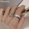 Smiley Face New Fashion Rings for Women Simple Ball Pendant Geometric Party Jewelry Gifts