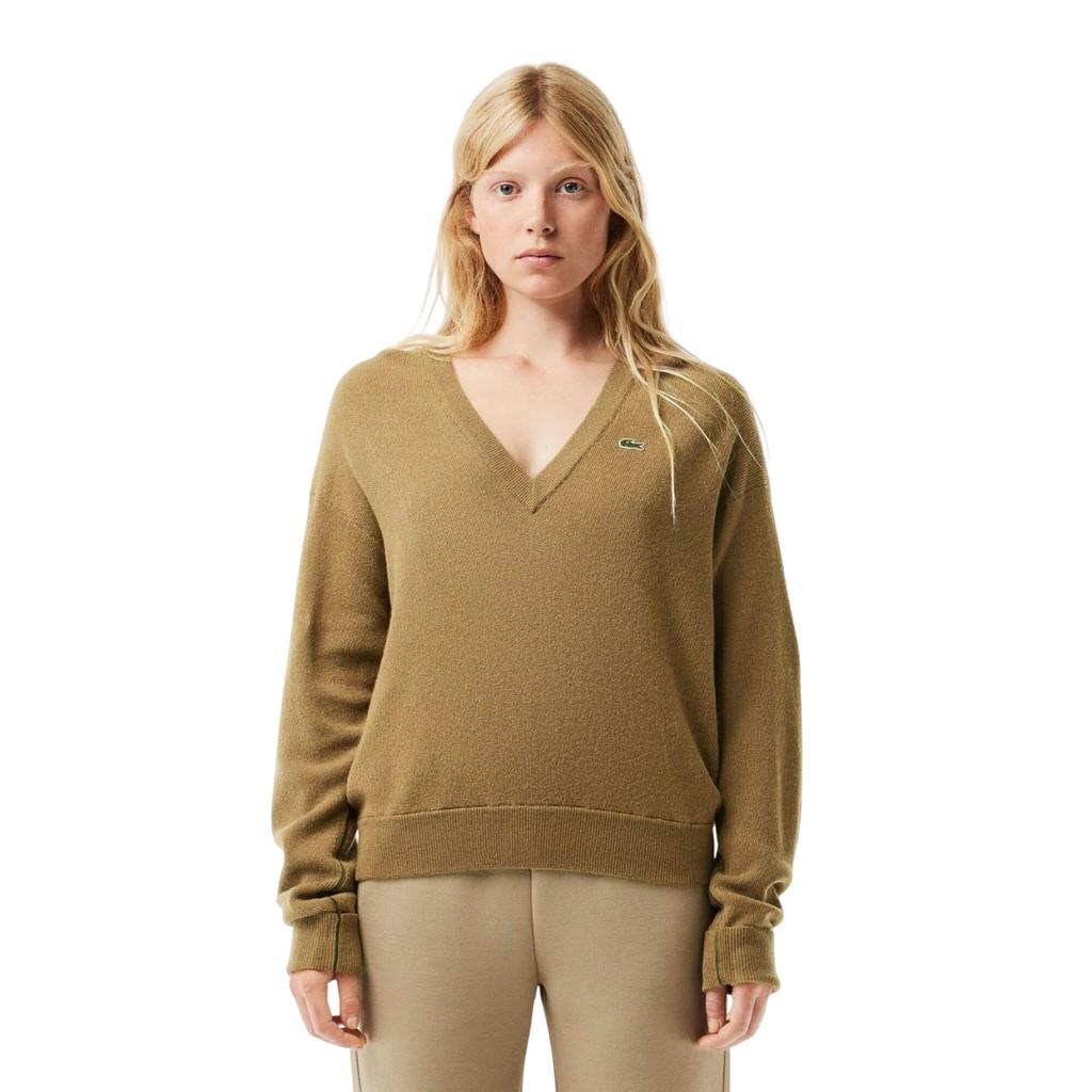 Lacoste Womens/Ladies Carded Moss Stitch Relaxed Fit Jumper