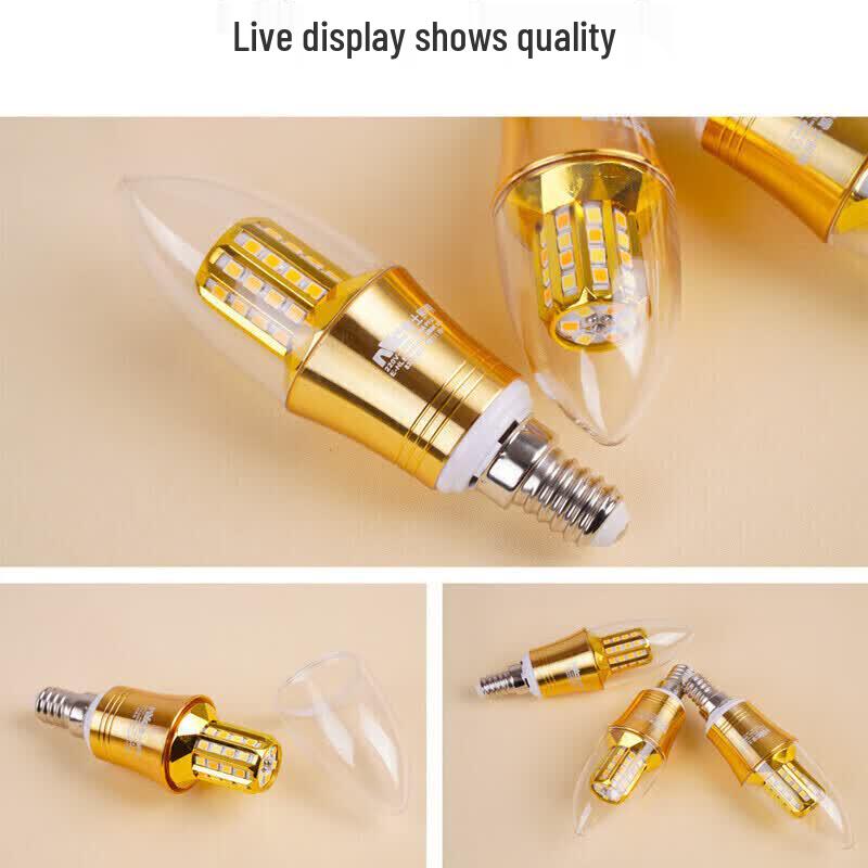NVC 9W E14 LED Candelabra Bulb 5-Pack