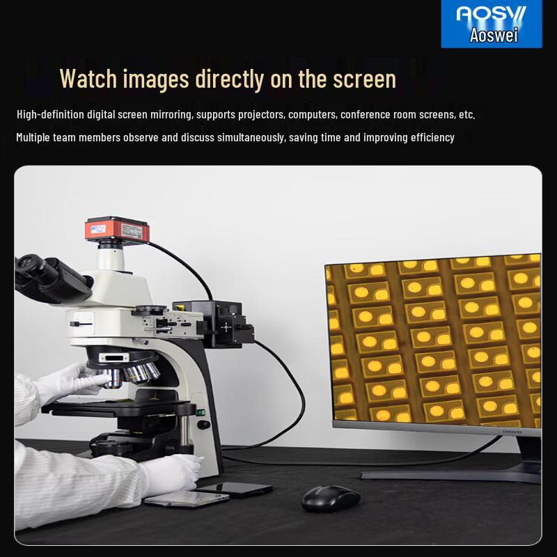 AOSVI NX30-3M180 Metallurgical Microscope with 4K Camera