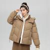 Короткая женская куртка с хлопковой подкладкой, новая, маленькая, зимняя, корейская версия, утолщенная куртка с хлопковой подкладкой, свободное женское пальто с хлопковой подкладкой