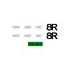 POSFIRA Motorcycle Rear Seat Sticker Vinyl Decals for Suzuki GSX 8R GSX8R GSX-8R 2024 2025 2026 Motorbike Decoration Accessories