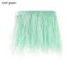 Wedding Dress Feathers Ribbon Ostrich Feathers Trim Plumes Ribbon Selvage 8-10 CM Wide 1 Meter Long