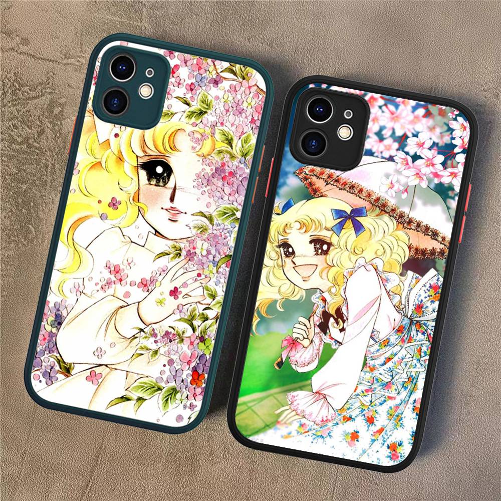 Manga Candy For IPhone 15 16 Pro Max 11 12 13 14 XS XR X Plus 16E Matte Translucent Phone Cover