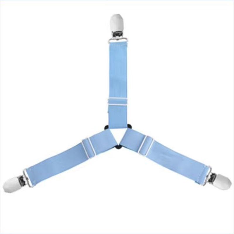 4Pcs/lot Bed Sheet Fasteners Holder Gadgets for Bed Sheet Organizer Mattress Cover Clip For Home Elastic Straps Adjustable Clips KTY