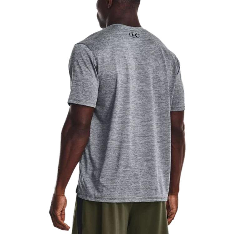 Under Armour T Shirts Men's Asphalt Gray Crew Neck Moderate Straight Fit 1376791-012