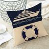 Vintage Nautical Compass Pillowcasesuitable For Sofa Car Bedroom Decorative Cushion Cover Pillow Cover