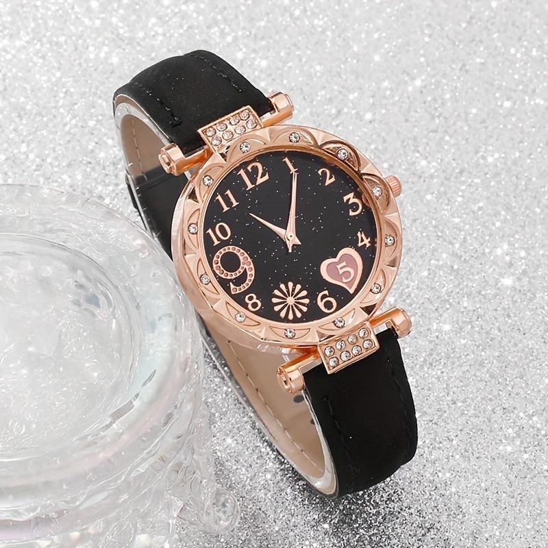 Набор из 6 кожаных часов и браслетов для женщин (без учета коробок)