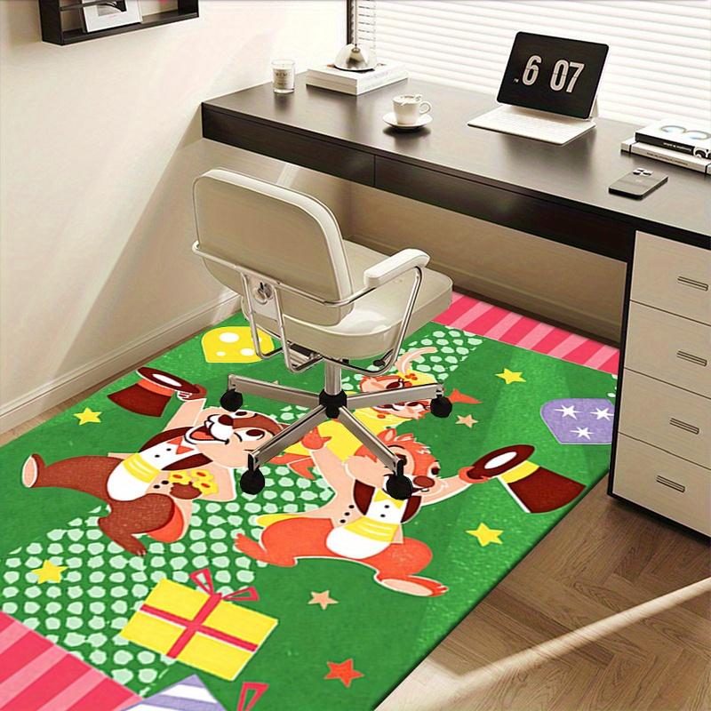 Office Rug Chip and Dale theme 3D Printed Anti-Slip Rug-Machine Washable for Living Room
