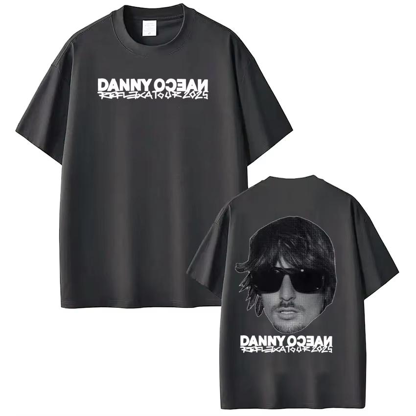 Rapper Danny Ocean Tour 2026 Vintage Graphic T Shirt Mens Women summer Hip Hop Tshirt Cotton Casual Gothic Punk Tshirts