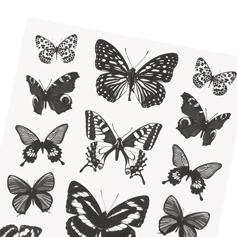 1 Sheet Waterproof Temporary Tattoo Sticker 3D Butterfly Fake Tattoo Leg Arm Art