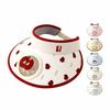 Cartoon Children Fan Hat Breathable Cooling Sunshade Hat Fashion Sunscreen Empty Top Hat  Camping