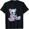 Готический Пастельный Милый Жуткий Кавайный Геймерский Медвежонок Игровая Футболка1