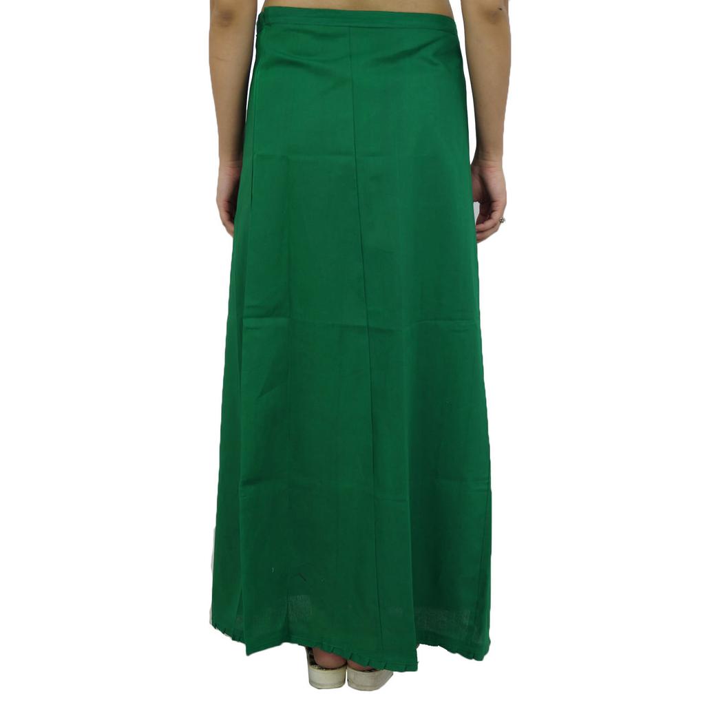 Подкладка из индийского хлопка Болливуда под юбкой из твердой юбки для сари