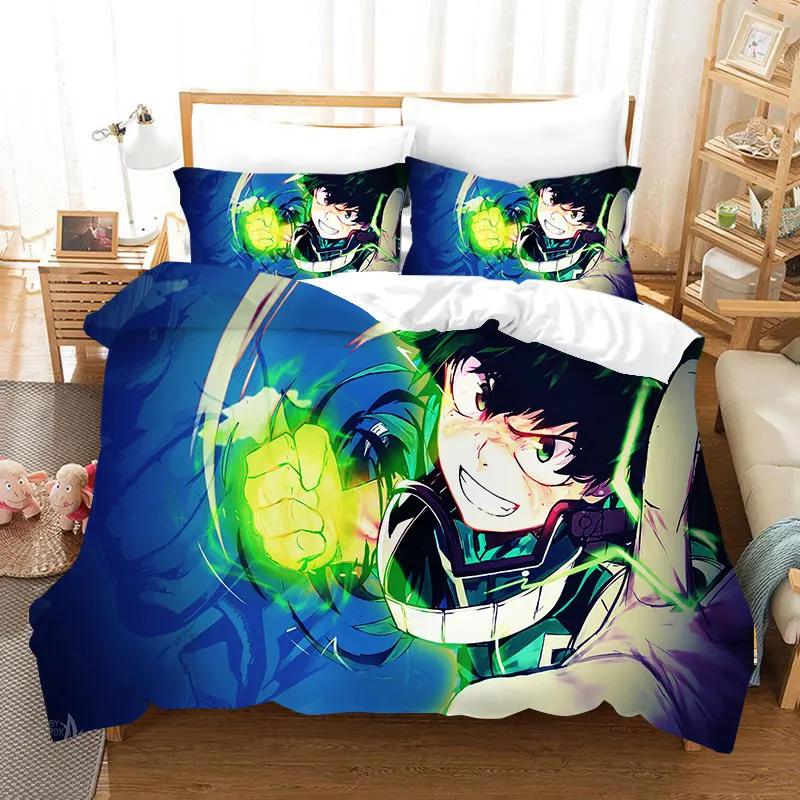 My Hero Academia 3D Printed Duvet Case Pillowcase Bedding Set Twin Full King For Kids Adults Bedroom