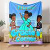 Custom Name Gracie's Corner Theme Printed Blanket - Perfect for Couch, Bed, Travel & Outdoor Use | Machine Washable, Cozy & Durable.