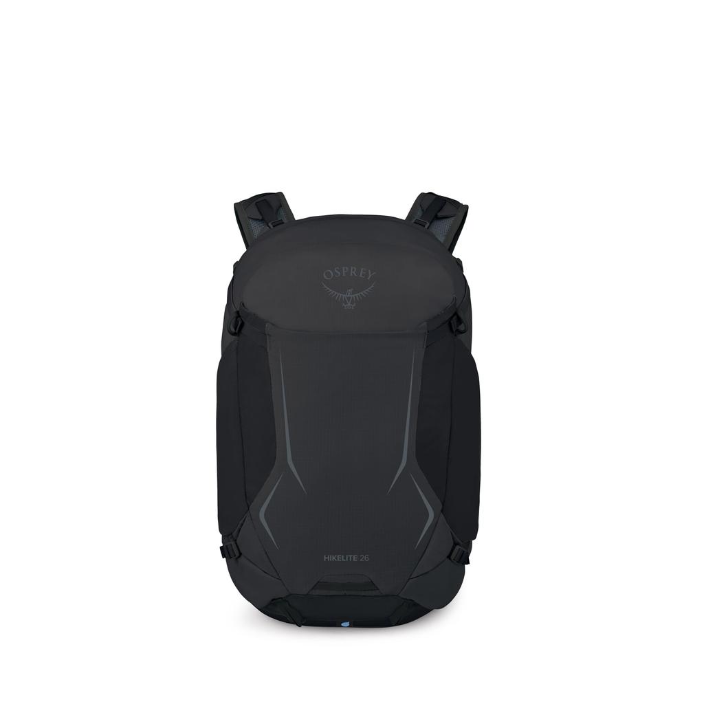 Osprey Hikelite 26L Прочный туристический рюкзак - Повседневный рюкзак для путешествий с чехлом от дождя, Унисекс, Ворон-Черный
