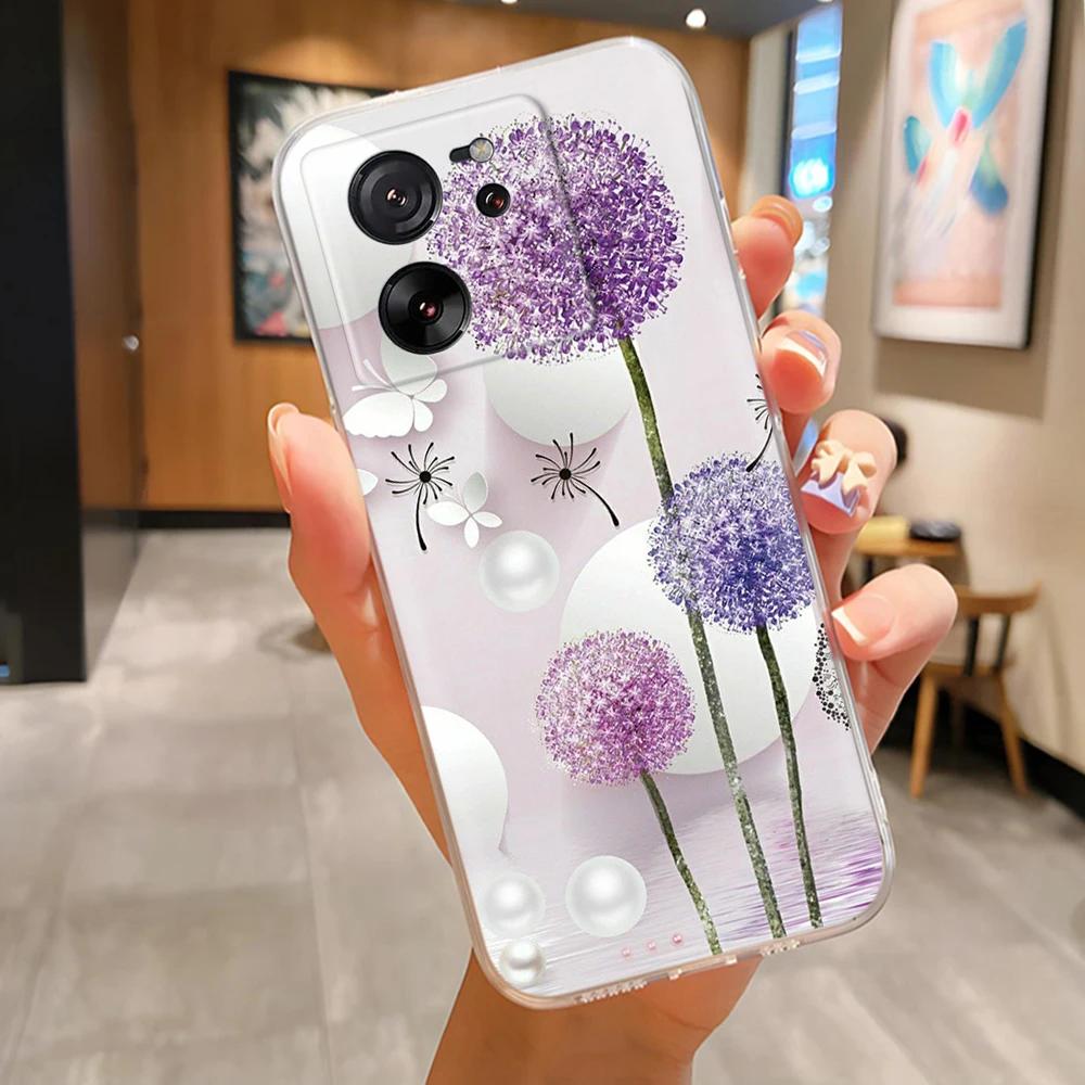 Чехол для Xiaomi 13T Задняя крышка Mi13T Мягкий силикон Funda Для Xiaomi 13T Pro Мягкие модные милые мультяшные чехлы Для Xiaomi Mi 13T Pro