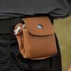 PU Leather Canvas Storage Bag Waxed Canvas Tool Waist Pack Portable Garden Picking Pouch  Hiking