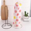 1Pcs Black/Silver Tissue Stand Vertical Napkins Rack Durable Roll Paper Towel Holder