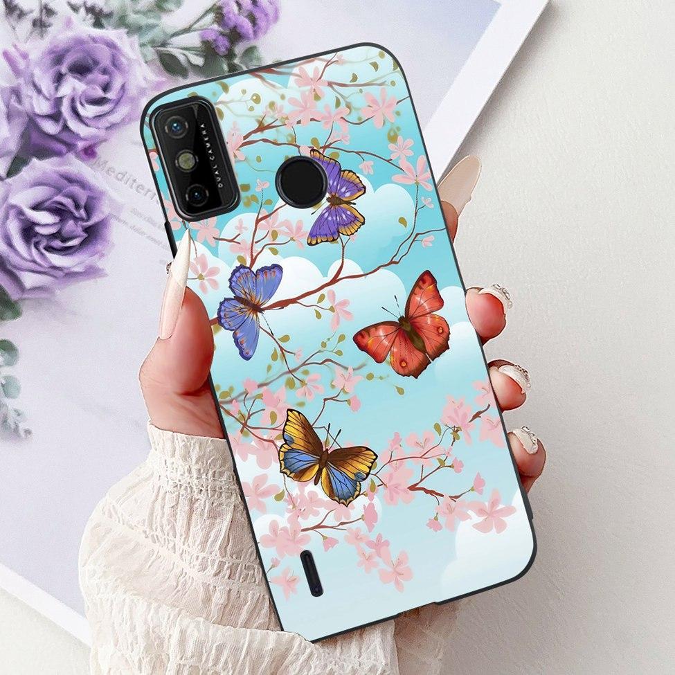 For Tecno Spark 6 Go KE5j KE5k Case For Tecno Spark Go 2020 KE5S Cover Silicone Cute Fashion Flowers Funny Painted Back Cover