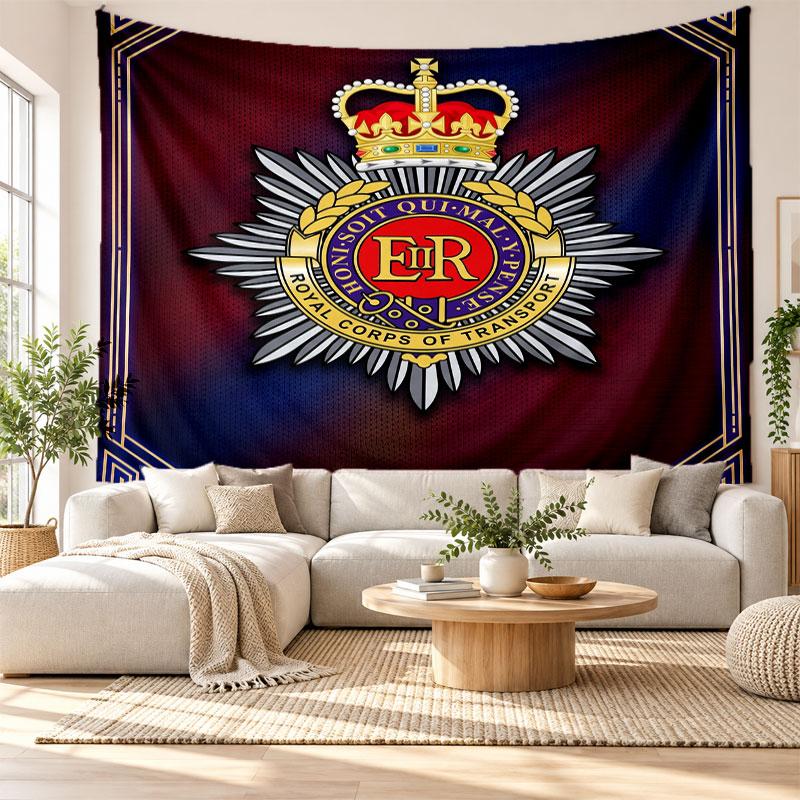 Royal Engineers A.F.C Wall Tapestry, Soft Fabric Wall Hanging, Decorative Backdrop For Bedroom Home Wall Art