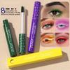 Green Mascara Volumizing Lengthening and Curling Waterproof Mascara for All Skin Types Smudge-Proof Fine Brush for Easy Application