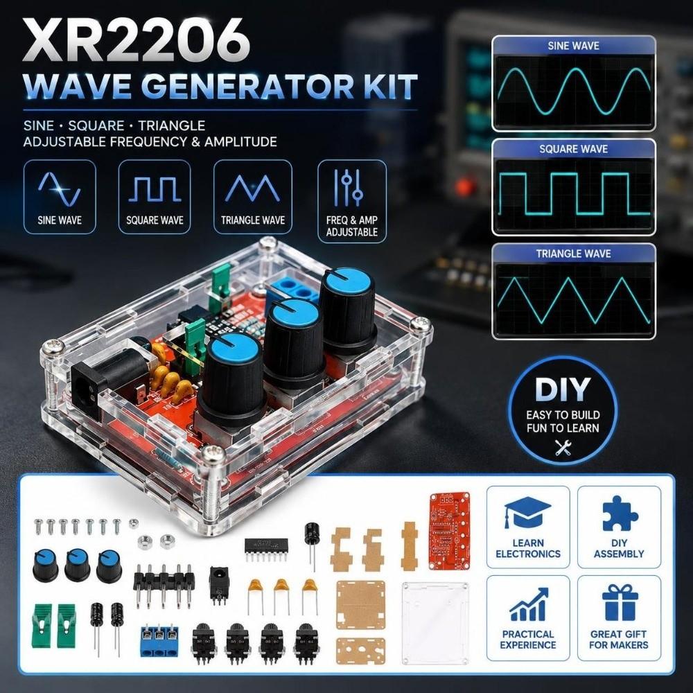FR-4 Fiberglass DIY Generator Kit Acrylic Signal Generator Kit Electronics Enthusiasts