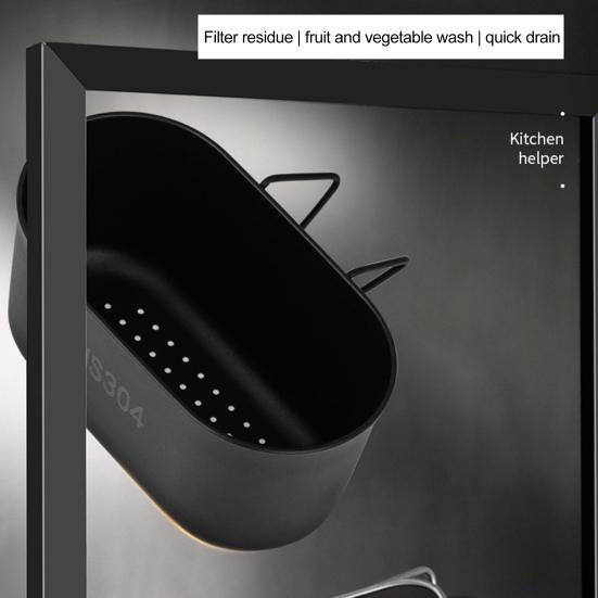 Stainless Steel Sink Drain Basket Rustproof Corrosion Resistant Efficient Filtering Kitchen Organizer Corner Sink Strainer