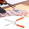 Portable BBQ Tool for Camping Rib Membrane Remover Tool, Stainless Steel Peeler with Kitchen Home Cooking Anti-slip Handle, Manual Meat Preparation