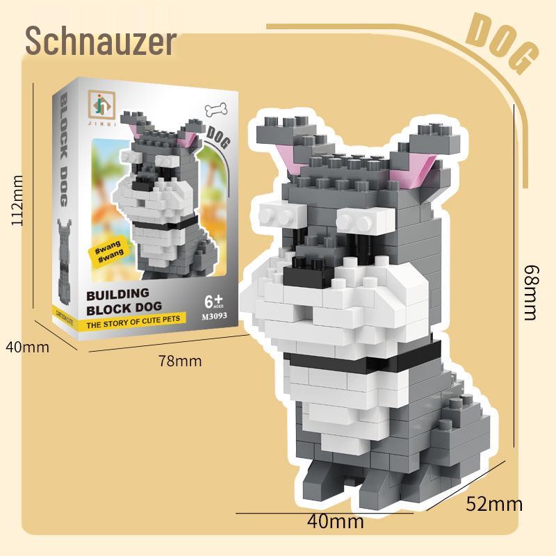 Милый щенок Серия Собаки Совместимо с LEGO Микро Кирпичиками - Конструктор для Детей