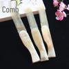 Складная расческа из натурального бычьего рога: Антистатическая, С мелкими зубьями, Портативная, Разглаживает и массирует волосы