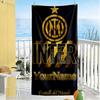 Inter Milan Personalized Text Beach Towel High Absorbency & Quick-Dry Suitable for Sports Travel Swimming Yoga Bathroom Beach And Pool