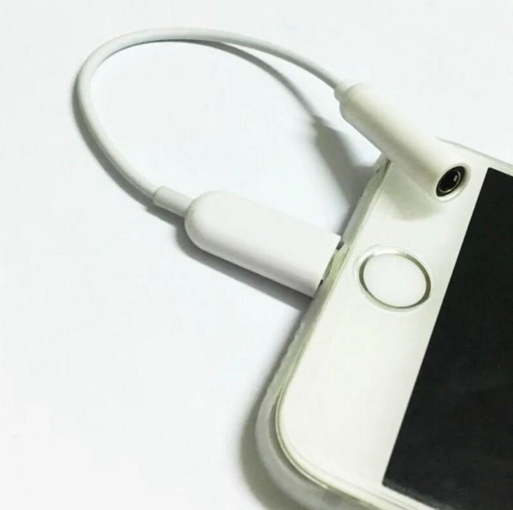 White Lightning To 35mm Headphone Jack Adapter Cable For Iphone 7 7 Plus