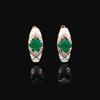 Natural Green Agate 925 Sterling Silver Rose Gold Gemstone Earrings Vintage Designed Women Birthday Anniversary Party Gift