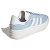 adidas Женские кроссовки Gazelle Bold Clear Sky Синие облака-белые золотисто-металлические ID6991