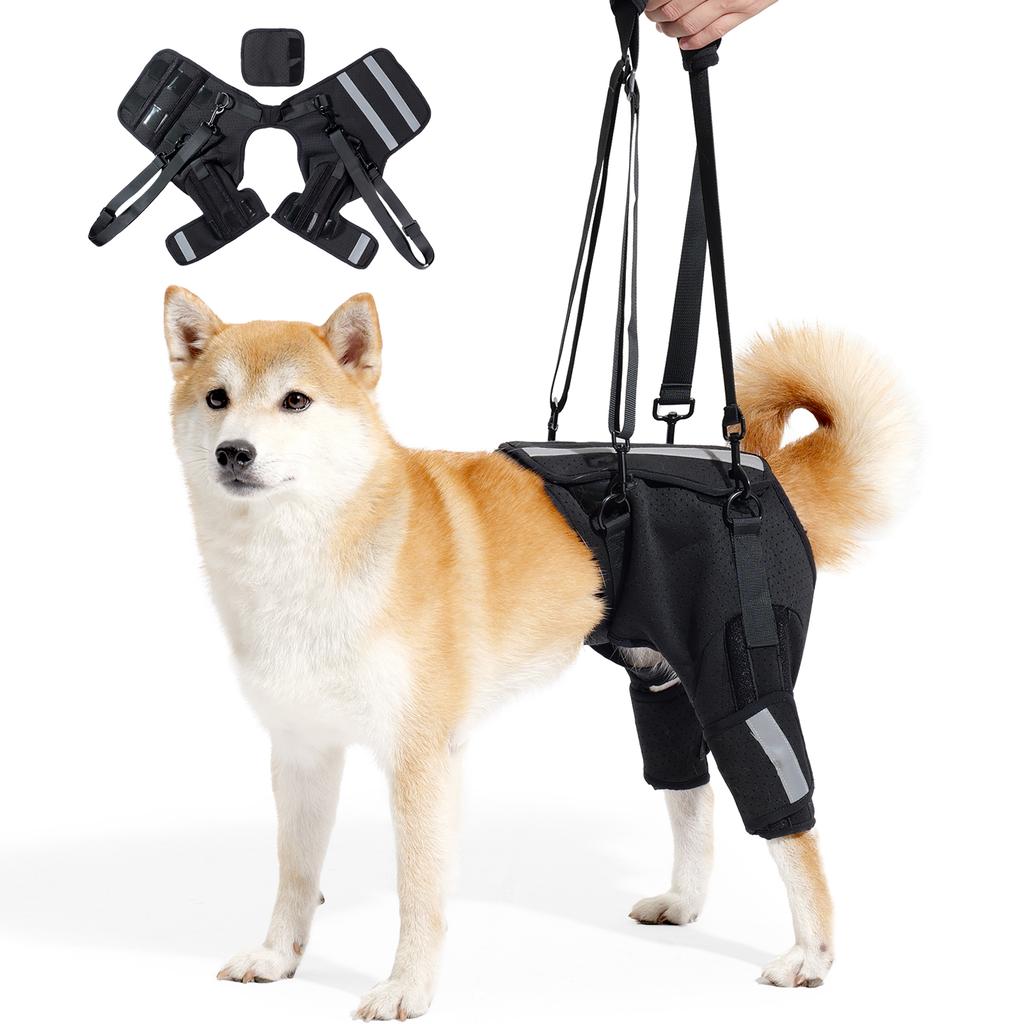 Dog Rear Leg Support Harness Hind Leg Lift Sling Adjustable Rehabilitation Walking Aid for Elderly Disabled Dogs