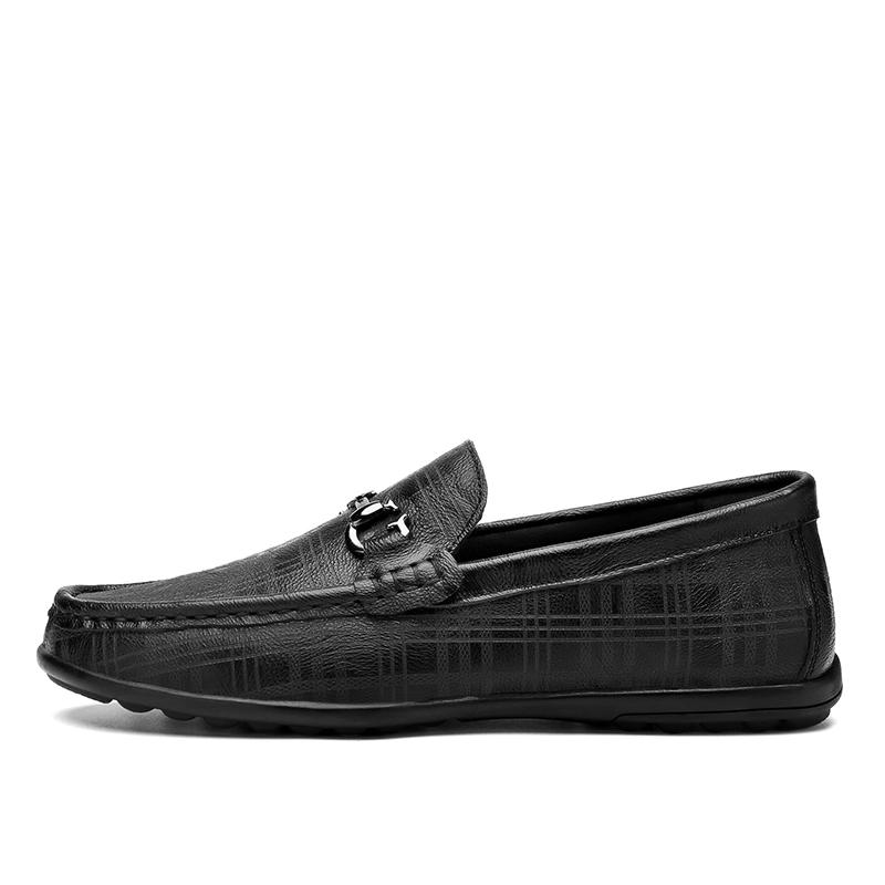 Мужская обувь из натуральной кожи, высококачественные повседневные туфли-лоферы без застежек, мокасины, итальянские нескользящие мужские туфли для вождения, мягкие