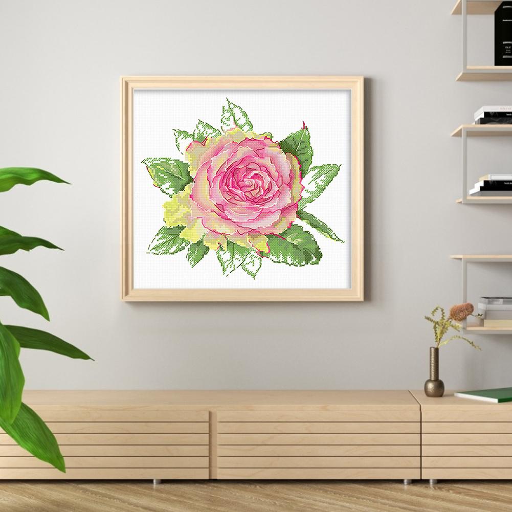 Набор для вышивки крестом «Роза» из эко-хлопка 11CT, 35x40 см