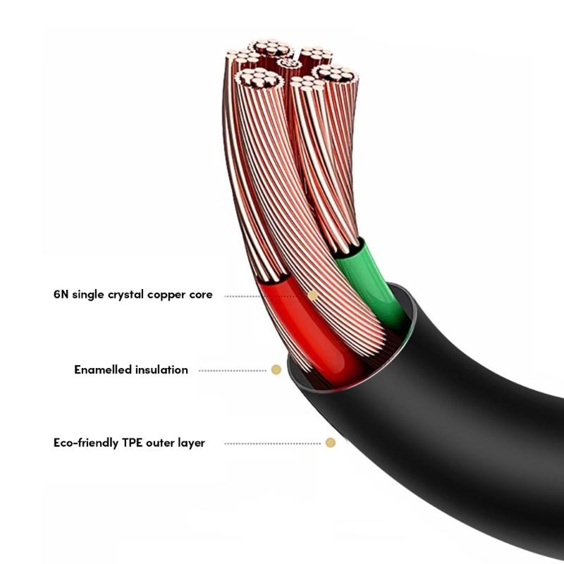Durable Cable for B&W P7 Headphone Extension Cord Nylon/TPE Wire Improve Your Listen Experience Hifi Sound Cord 120cm