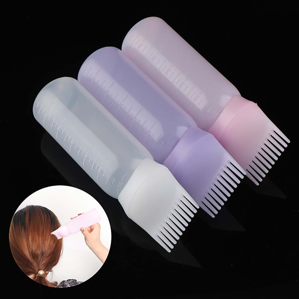 Tool Hair Dye Bottle With Graduated Brush Hair Dye tool Applicator Bottles Dyeing Shampoo Bottle