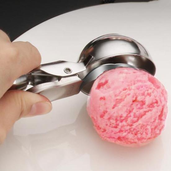 Ice Cream Scoop with Trigger Steel Non-Stick Ice Cream Scooper Stainless Easy To Clean