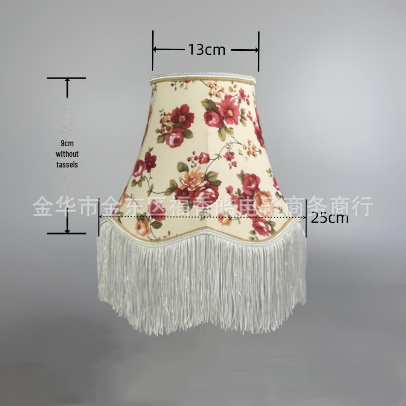 Абажур ручной работы в европейском стиле с кисточками для торшера E27, дизайн в стиле ретро с бамбуковыми листьями, роскошь в стиле американского кантри