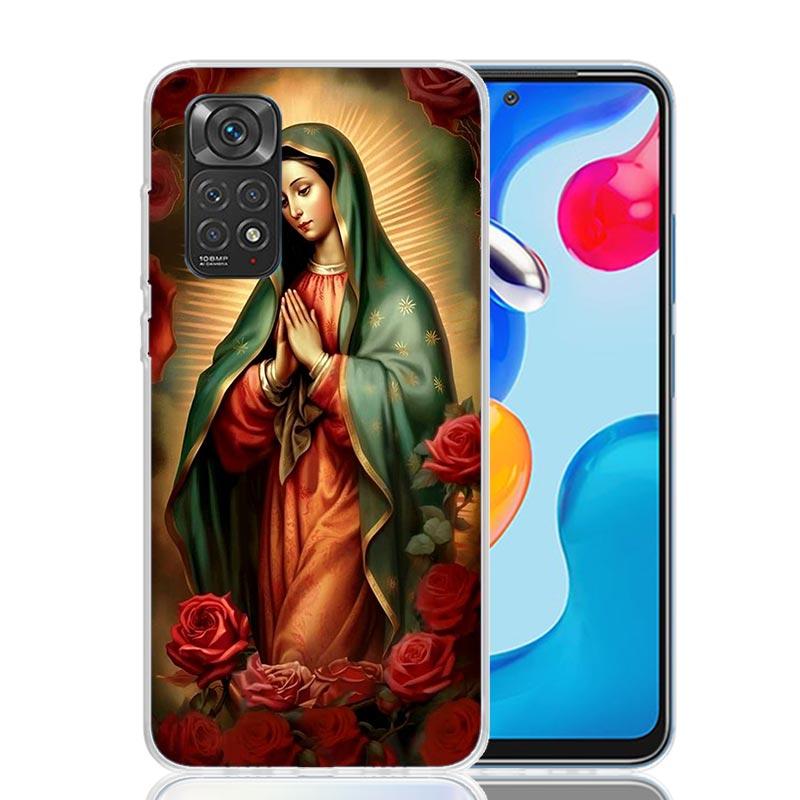 Virgin De Guadalupe Virgen Mary Phone Case For Xiaomi Redmi Note 13 14 15 Pro Plus 12S 12 14S 11S 11E 10 10S 11 11T 5G 4G Cover