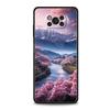 Розовый Закат Горы Чехол для Телефона для Xiaomi Poco F7 Ultra F6 F5 F4 F3 X6 X5 X4 X3 NFC C51 C55 M4 GT 5G Мягкий ТПУ Чехол Сумки