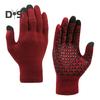 1 Pair Thermal Gloves Knitted Elastic Anti-slip Keep Warm Screen-touching Great Friction Particle Palm Winter Gloves Unisex Riding Gloves