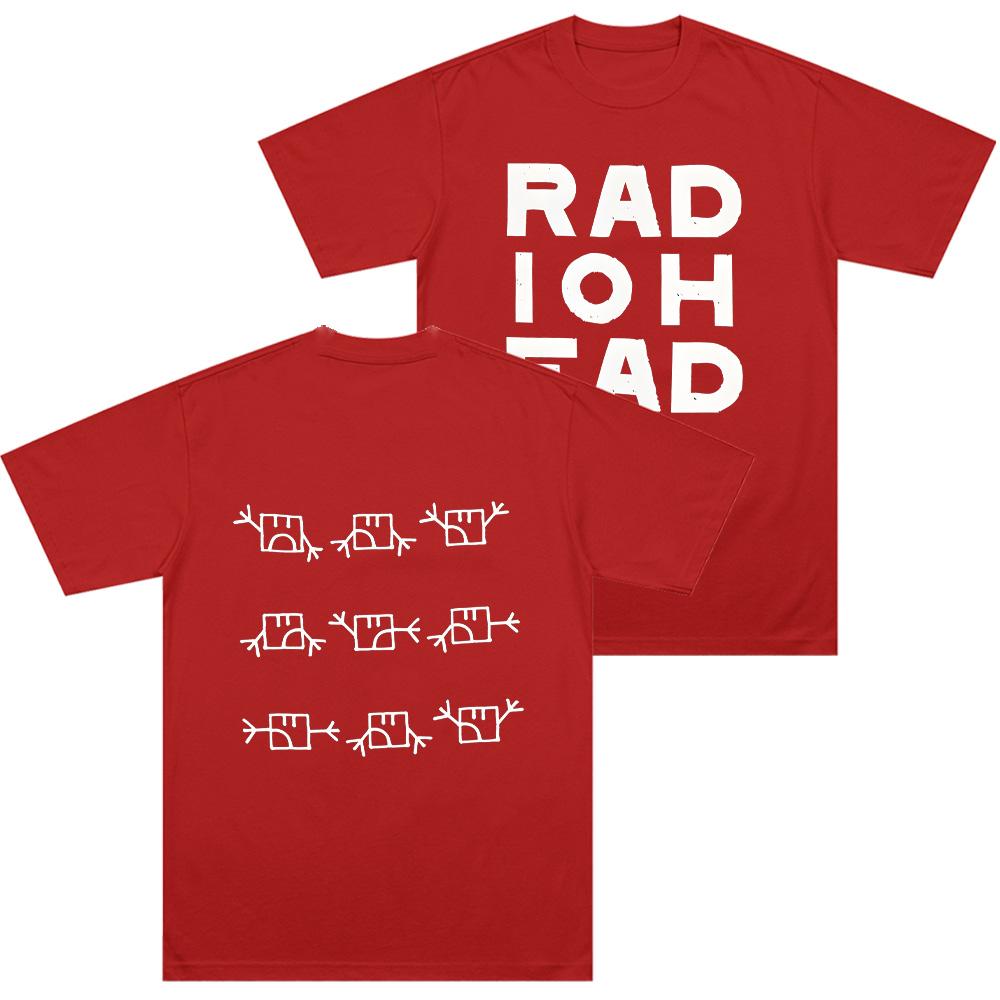 Radiohead Semaphore Tshirt Alternative Rock Band Cotton Long Short Sleeves Unisexs Top Clothing Unisex Unisex Vintage Casual T Shirts